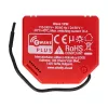 Išmanusis jungiklis Shelly W 1PM Plastic 16A 110–240V, Z‑Wave, 868,4 MHz, raudonas, 42×37×16 mm
