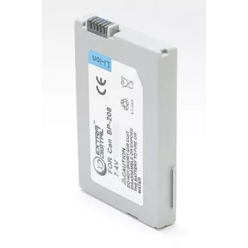 Papildoma baterija Extra Digital BP-208 7,4V 850mAh, skirta Canon fotoaparatams