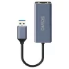 Tinklo adapteris SAVIO AK-83 USB-A į RJ-45, 5 Gbit/s, juodas