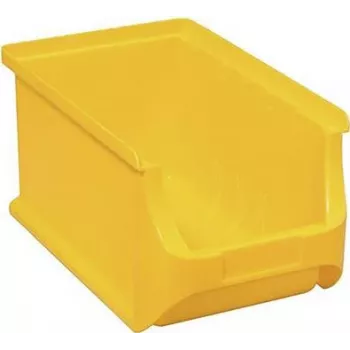 Dėžutė smulkioms detalėms allit 456210, 150×125×235 mm, geltona, plastikinė