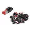 DIGITUS Hirose modulinis kištukas CAT 6 TM 21, 10 vnt., RJ-45 vyriškas, juodas/raudonas
