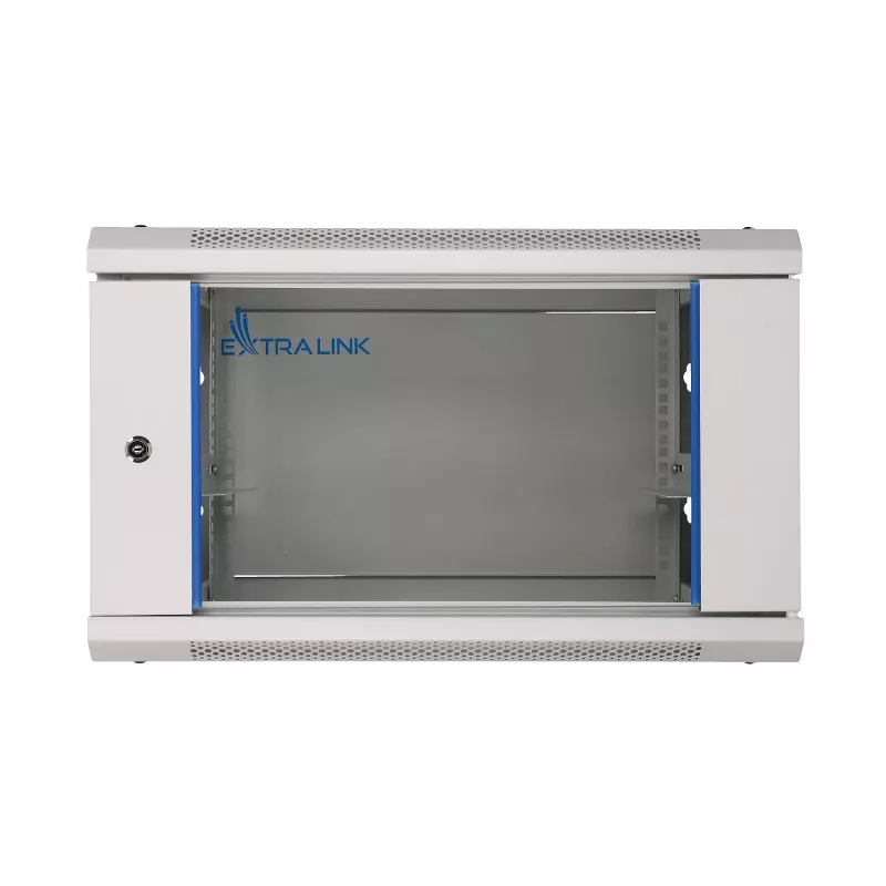 Extralink sieninis RACK spintos korpusas 6U 600x600 pilkas