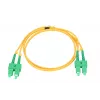 Extralink Patch Cord SC/APC-SC/APC, vienmodis, dupleksas, G657A, 3mm, 2m