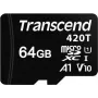 Transcend atminties kortelė microSDXC 64 GB UHS-I Class 10 TS64GUSD420T
