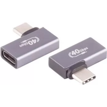 USB-C adapter ShiverPeaks 13-60001 su 90° kampu (kairėn/dešinėn)