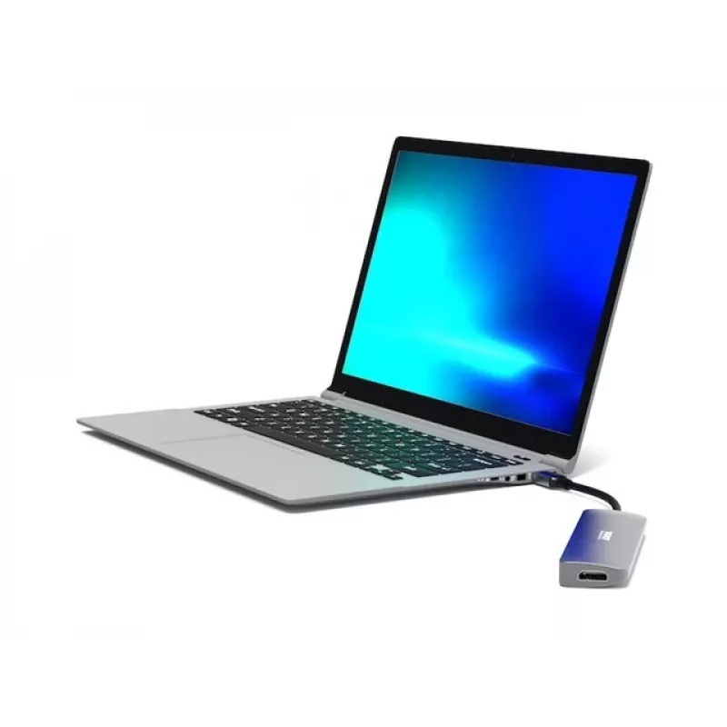USB-C dokų stotelė Port Designs 900162, 5 prievadų, 4K HDMI, 100W įkrovimas, sidabrinė