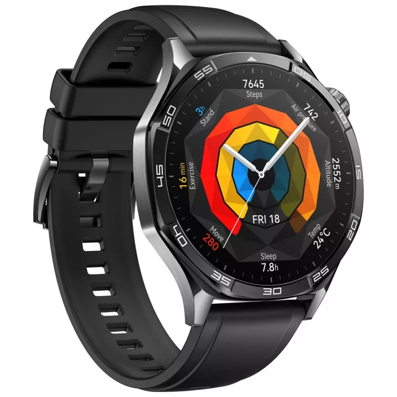 Huawei WATCH GT 5 46mm Vili-B19F išmanusis laikrodis | AMOLED ekranas 1.43 colio | GPS | Juodas