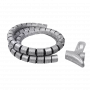 Spiralinis kabelių rištuvas LogiLink KAB0014 sidabrinis 1500 mm