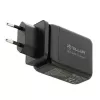 Sieninis įkroviklis Tellur TLL151451 65W, 3 prievadai (2x USB-C, 1x USB-A)