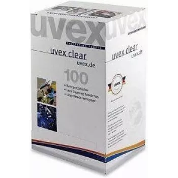 Valymo servetėlės UVEX 9963005 – 100 vnt. pakuotė apsaugos priemonėms ir įrangai
