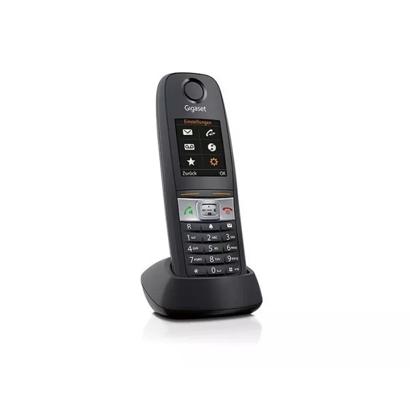 Gigaset E630HX belaidis DECT telefono ragelis su skambučio ID, juodos spalvos