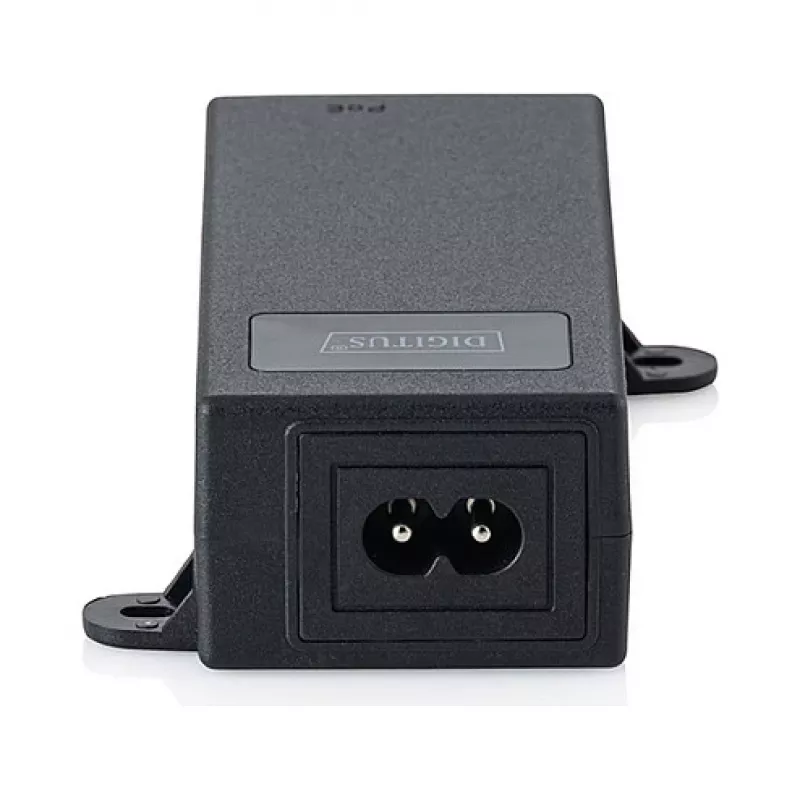 PoE++ įpurškiklis DIGITUS DN-95104-1 — Gigabit Ethernet 802.3bt, 60W, 55V, 100m, juodas