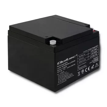 Qoltec 53036 AGM akumuliatorius | 12V | 24Ah | max 360A