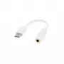 Sbox 3.5mm moteriškas -> USB-C vyriškas adapteris AD.TYPEC-3.5mm