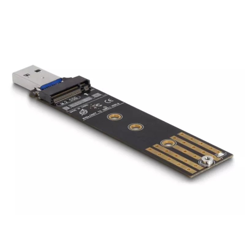 DeLOCK Combo keitiklis M.2 NVMe PCIe arba SATA SSD į USB 3.2 Gen 2 juodas