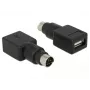 Keitiklis lizdo tipo DeLOCK 65898 PS/2 į USB-A