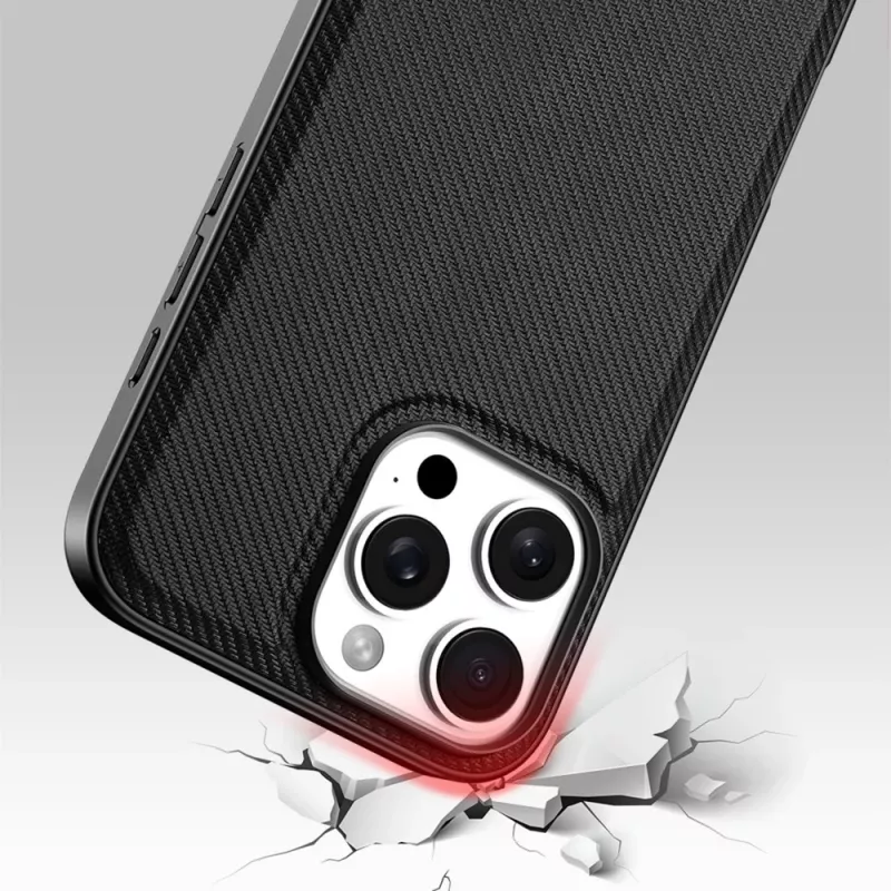 Dėklas StyleShell Nylo (Juodas, iPhone 16 Pro)