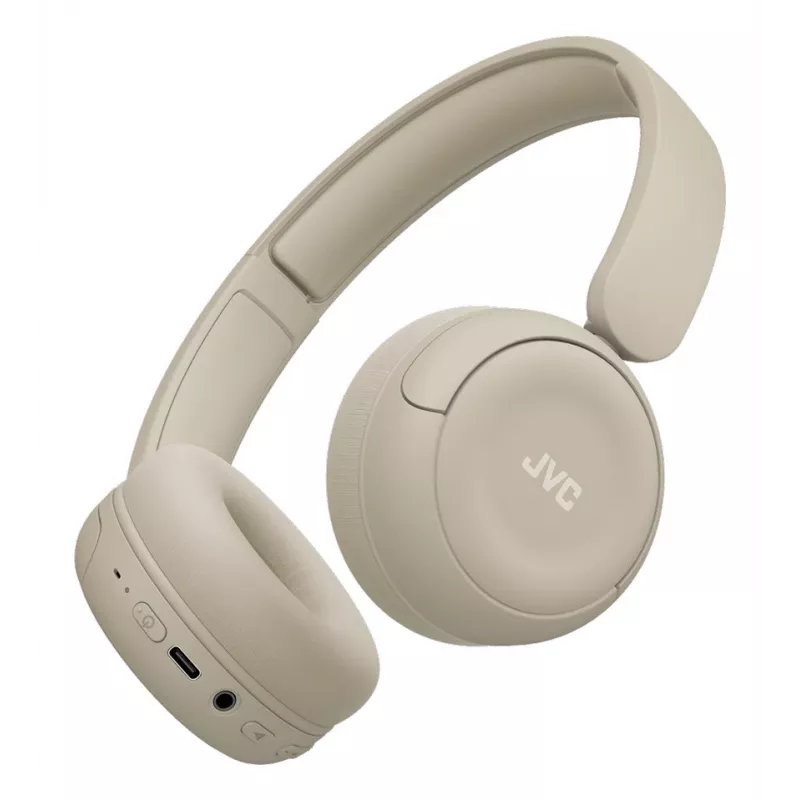 Ausinės JVC HA-S59W belaidės ir laidinės, USB Type-C, Bluetooth, smėlio spalvos