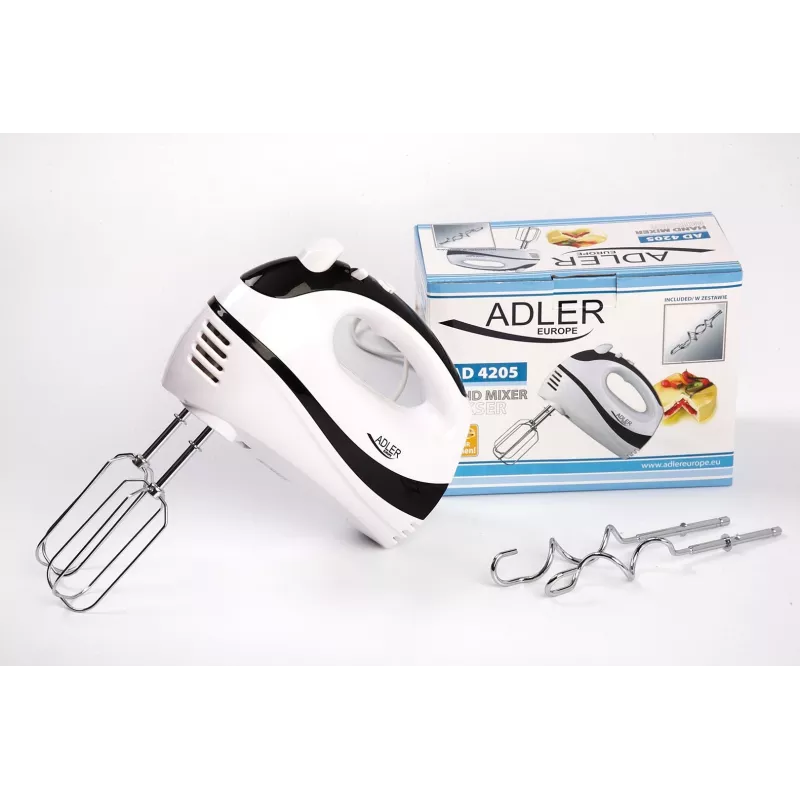 Adler AD 4205 Rankinis plaktuvas Juoda, Balta 300 W