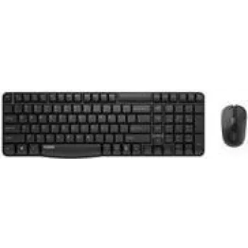 Klaviatūros ir pelės rinkinys Rapoo X1800S Office RF belaidis QWERTZ vokiškas juodas
