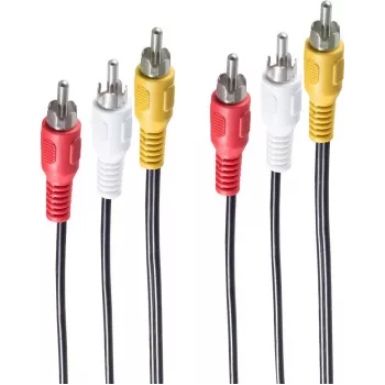 Vaizdo kabelio adapteris ShiverPeaks BS90024-5 5m 3 x RCA