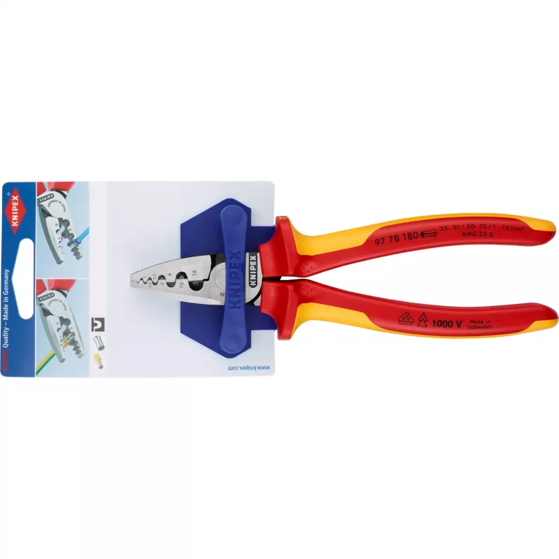 Kabelių užspaudimo įrankis kombinuotas Knipex 97 78 180