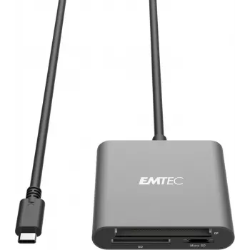 Card Reader Emtec ECCAREADT610C USB 3.1 Pilka