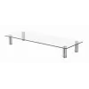 GEMBIRD MS-TABLE-GM-01 stiklinis monitoriaus stovas, juodas, 580×210×90 mm, iki 20 kg