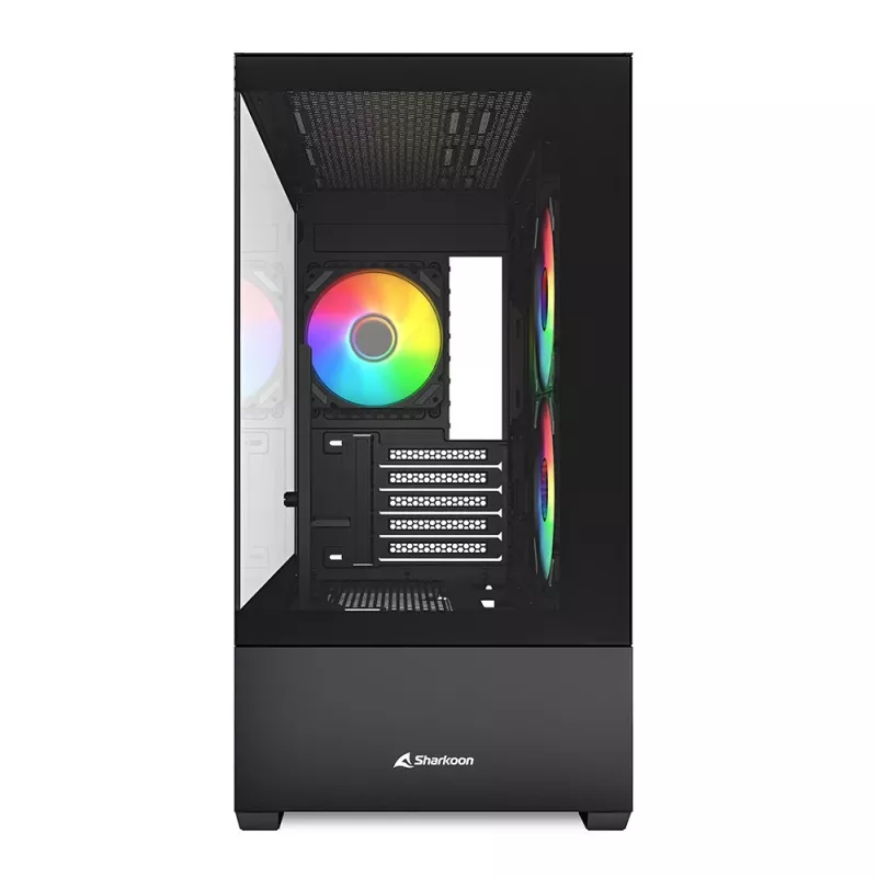 PC korpusas Sharkoon MK6 RGB Midi Tower Baltas