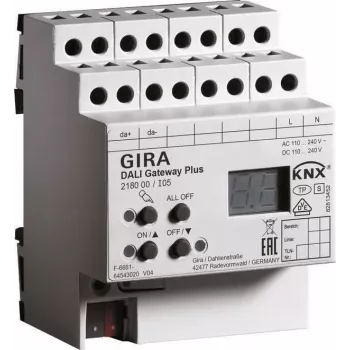 GIRA 218000 DALI Gateway Plus KNX EIB REG – šliuzas apšvietimui