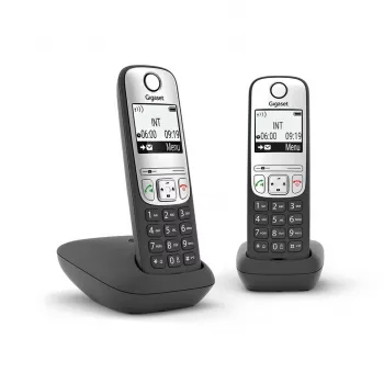 Gigaset A690 Duo Analoginis telefonas su skambučių ID Juoda, Sidabrinė