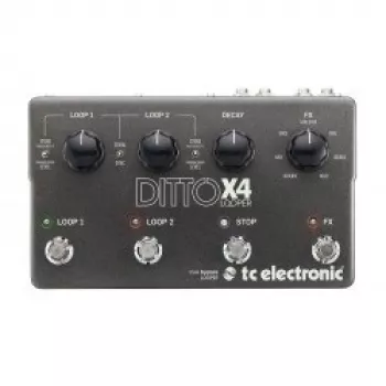 Looperis TC Electronic Ditto X4 2 takelių looperis, 60 minučių įrašymo laiko