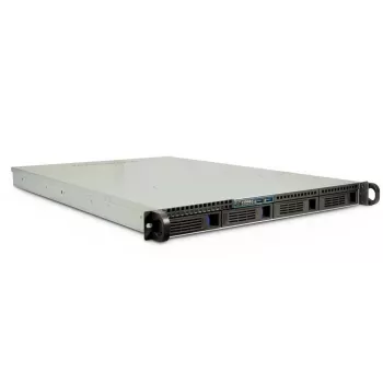Inter-Tech IPC 1U-1404 stovas juodas, nerūdijantis plienas