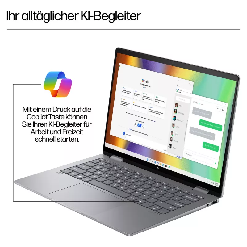 HP ENVY x360 14 3K OLED 2in1 Touch R5-8640HS 16GB/512GB SSD Win11 14-fa0457ng (klaviatūra gali būti vokiška)