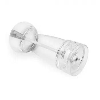 Druskos ir pipirų malūnėlių rinkinys Salter BW12949EU7, skaidrūs korpusai, rankinis malimas