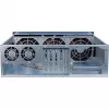 Inter-Tech 3U-30255 stelažinis korpusas, juodas, nerūdijantis plienas