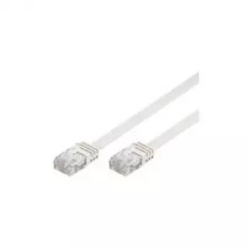 Wentronic Goobay CAT 5e plokščiasis pataisos laidas, U/UTP, baltas, 20 m – CCA vario mišinys (93365)