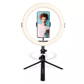 Agfa Arl11 žiedinė šviesa 120 LED vlogui + stovas + nuotolinis valdymas