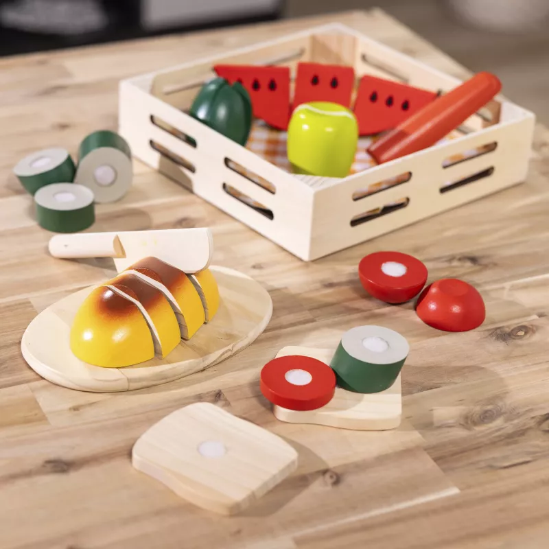 Melissa & Doug Cutting Fun Set – Žaidimų virtuvės pjaustymo rinkinys