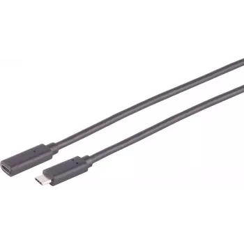 USB-C laidas ShiverPeaks S/CONN 13-44155 USB 3.2 Gen 2x2 1,5 m juodas