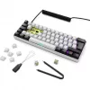 Klaviatūra Sharkoon SGK50 S4 60% balta RGB LED QWERTZ vokiškas išdėstymas USB