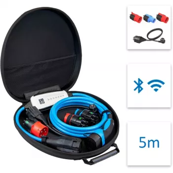 Mobilioji Wallbox 32A 5m rinkinys Optimal (22 kW, 5 metrų kabelis)