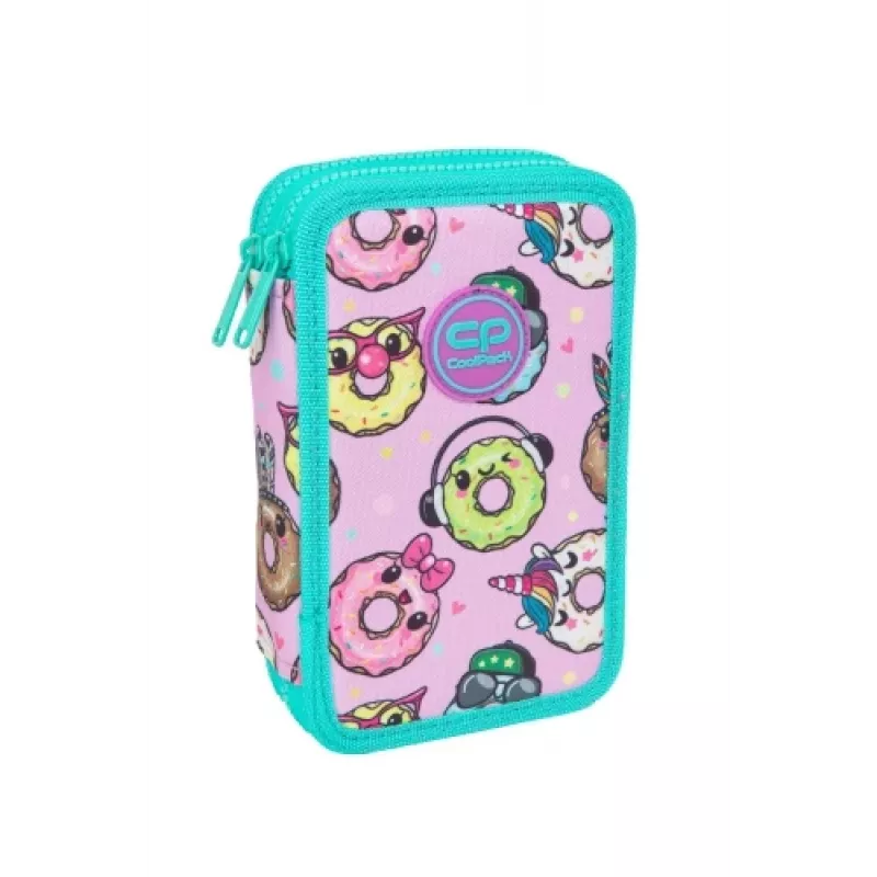 Pieštukinė Coolpack Jumper 2 su dviejų skyrių dizainu, užtrauktuku, audinio apdaila