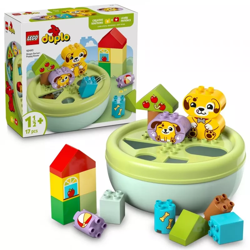 Konstruktorius LEGO DUPLO Formų rūšiavimo šuniuko namelis 10441, 17 dalių, nuo 1½ iki 5 metų