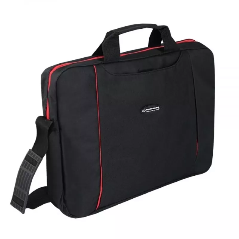 Esperanza SALERNO 39.6 cm (15.6 inch) nešiojamojo kompiuterio kuprinė, juoda/raudona