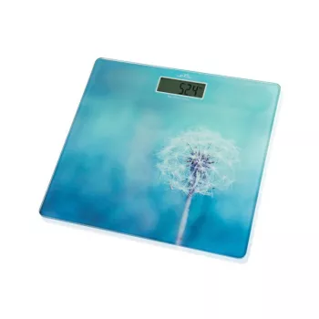 Svarstyklės ETA 178090040 – elektroninės asmeninės svarstyklės, 180 kg, 100 g tikslumas, kvadratinės, mėlynos