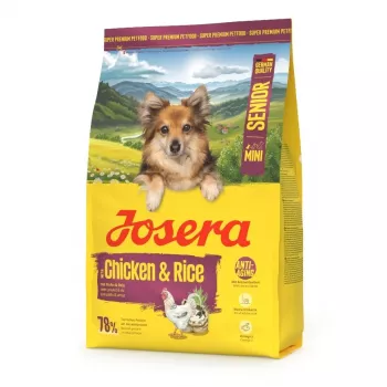 Sausas šunų ėdalas JOSERA Mini Senior Chicken & Rice 3 kg mažiems senjorams