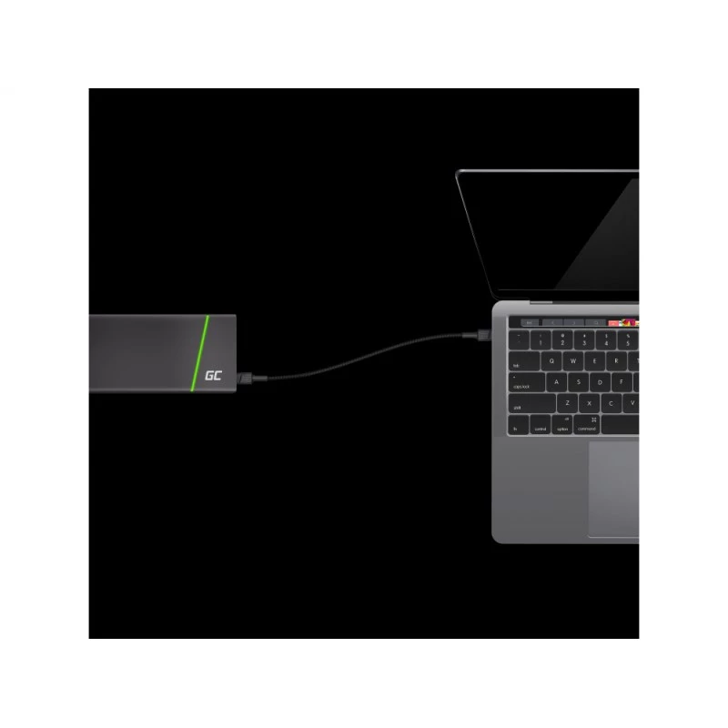 Green Cell KABGC31 USB laidas USB 2.0 0,3 m USB C juodas