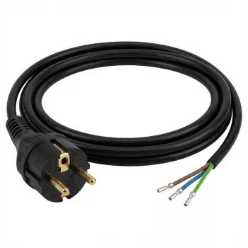 EFB-Elektronik maitinimo laidas su įžemintu kištuku 90° - atviras galas AE 1,8 m, 3 x 0,75 mm²