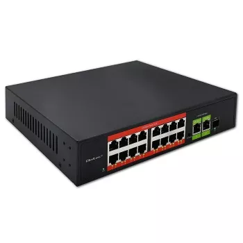 QOLTEC 52291 16x RJ45 PoE valdomas tinklo jungiklis